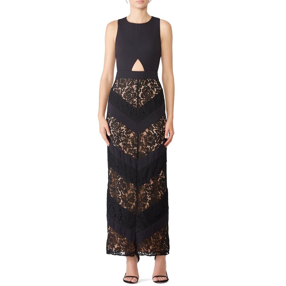 fame and partners The Spring Dress Size 6‎ Gown Lace Black Tie Formal